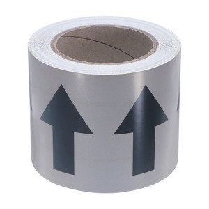 Unique Bargains 360 Degree Visibility Directional Flow Arrow Tape for Pipe Flow Labeling - 1 of 4