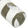 Sunnylife Inflatable Beach Pillow - Vacay Olive Stripe - 14x6" Neck Pillow - 4 of 4