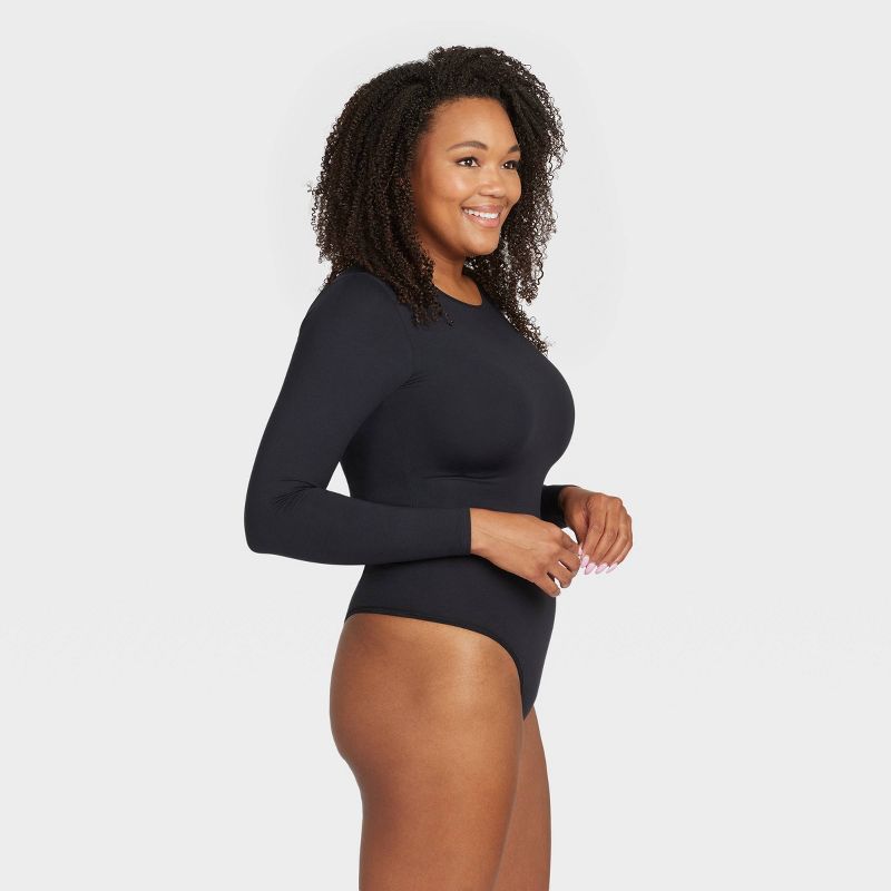 ASSETS by SPANX Women's Long Sleeve Thong Bodysuit, 3 of 6