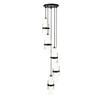 Cayden 5-Light Chandelier - Modern Spiral Design, Dimmable, Damp Rated, 12" x 16.75" - 4 of 4