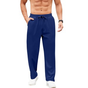 COOFANDY Men Jogger Yoga Sweatpants Casual Athletic Elastic Waist Pants Open Bottom Trouser Jersey Knit Pants with Pockets - 1 of 4