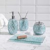 EAST CREEK Decorative Glass Bathroom Accessories Set, 4-Piece - image 3 of 4