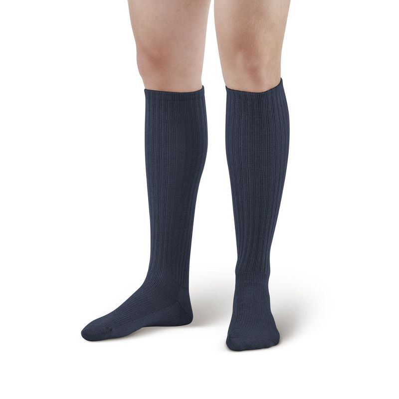 Ames Walker AW Style 180 Adult E-Z Walker Plus Diabetic 8-15 mmHg Compression Knee High Socks, 4 of 5