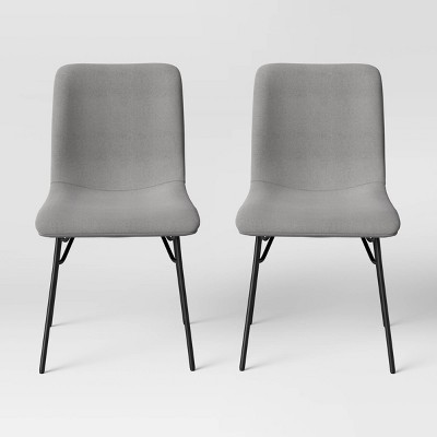 2pk Turnbull Upholstered Dining Chairs Light Gray Project 62 Target