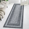 Washable Modern Braided Printed Rug Non Slip Low Pile Rug Soft Contemporary Throw Floor Cover Foldable Indoor Carpet for Living Room Bedroom Playroom - 3 of 4