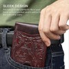 BEAFUP Men's RFID Blocking Bifold Wallet - Premium Full-Grain Leather with 11 Card Slots | Slim Design for Daily Use for Birthdays,Dark Brown - 2 of 4