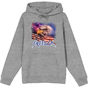 Americana Freedom Eagle 
 Adult Long Sleeve Hoodie - 1 of 2