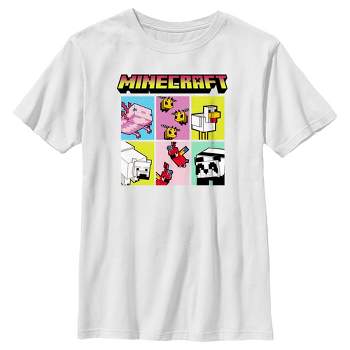 Boy's Minecraft Animal Mobs Boxes T-Shirt