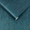Grasscloth Texture Teal Plain Paste the Wall Wallpaper - 3 of 4
