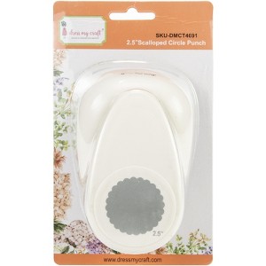 Dress My Craft Paper Punch-2.5" Scalloped Circle - 1 of 3
