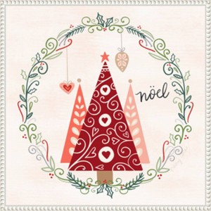 Amanti Art 22"x22" Hygge Christmas III by Noonday Design Framed Canvas Wall Art Print - 1 of 4