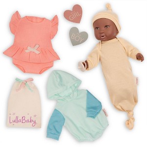 LullaBaby 14" Gender Reveal Brown Eyes Baby Doll - 1 of 4