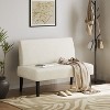 Yaheetech Armless Loveseat, Mini Sofa Seat made with Rubberwood Legs and USB Ports for Living Room - 2 of 4