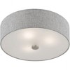 Livex Lighting Dakota 3 - Light Semi-Flush Mount in  Brushed Nickel/Shiny White - 2 of 3