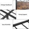 Bed Frame with Headboard, Industrial Platform Bed Frame with 14 Strong Metal Slats Support, 11'' Under-Bed Storage, No Noise, Easy Assembly - 3 of 4