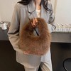 Anna-Kaci Women's Cute Plush Fur Handbag with Soft Textured Design - 3 of 3