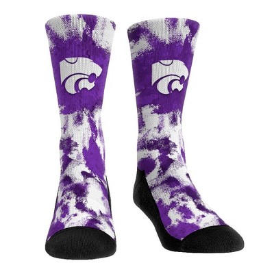 NCAA Kansas State Wildcats Paint Crew Socks - L/XL