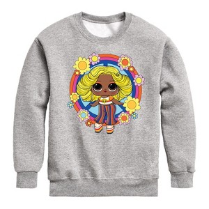 Boys' - LOL Surprise! - Shine Bay Bay Retro Graphic Long Sleeve Fleece Sweatshirt - 1 of 4