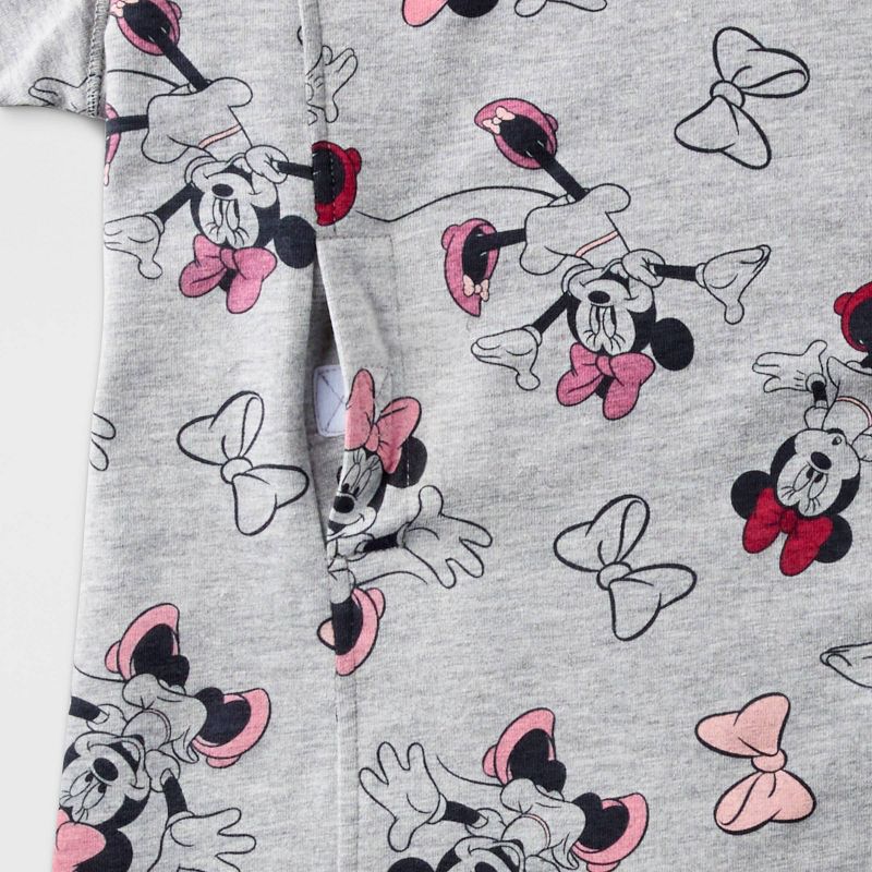 Girls&#39; Disney Minnie Mouse Adaptive Dress - Heather Gray, 4 of 5