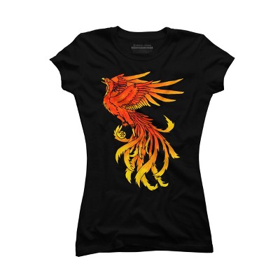 Junior's Design By Humans Phoenix By Zeldy T-Shirt