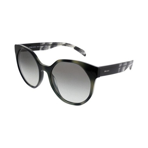 Prada Pr 11ts Usi3m1 Womens Cat-eye Sunglasses Striped Grey 55mm