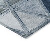 Denim Blue And Sky Blue Geometric Washable Indoor Outdoor Area Rug - 4 of 4