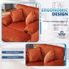 NicBex 56.3 Inch Modern Corduroy Single Sofa with 2 Toss Pillows and A Ottoman, Comfy Sofa- Deep Seat Couch for Living Room - 4 of 4