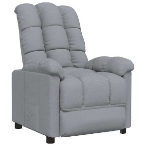 vidaXL Recliner Leisure Adjustable Cozy Chair for Home Theater Cinema Fabric - 1 of 4