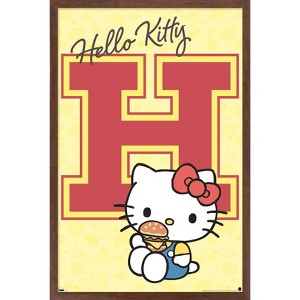 Trends International Hello Kitty and Friends: 24 College Letter - Hello Kitty Framed Wall Poster Prints - 1 of 4