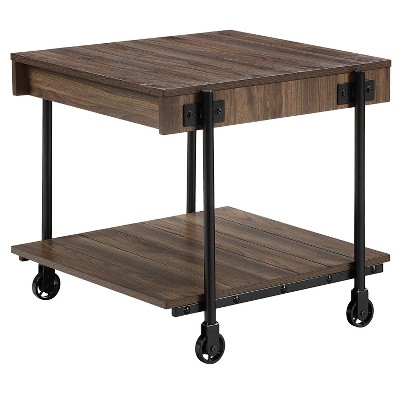 Huntingdale Industrial 1 Shelf End Table - miBasics