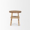 HomeRoots 23" Brown Distressed Solid Wood End Table - 4 of 4