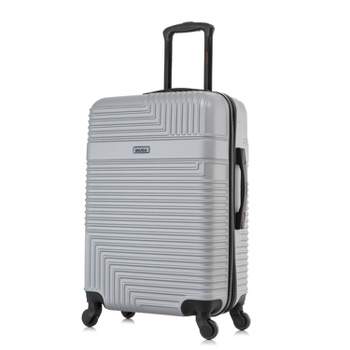InUSA Resilience Lightweight Hardside Large Checked Spinner Suitcase