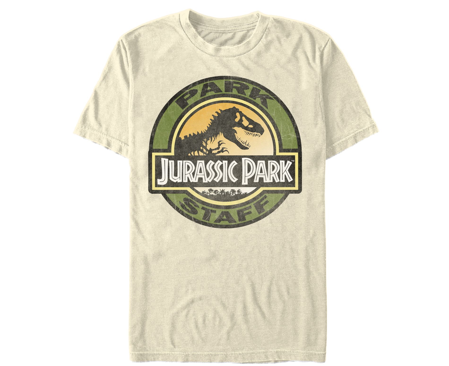 Men's Jurassic Park The Park Staff Badge, With T-Rex T-Shirt