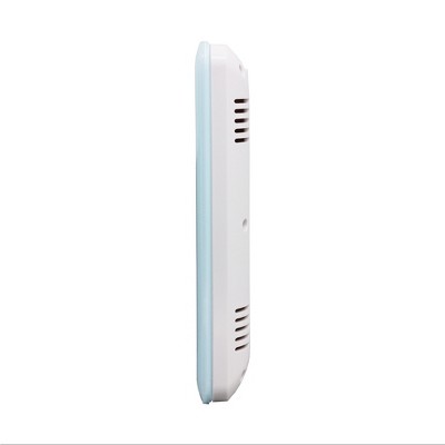 Seiko Light Blue Digital Bedside Alarm Clock with Thermometer