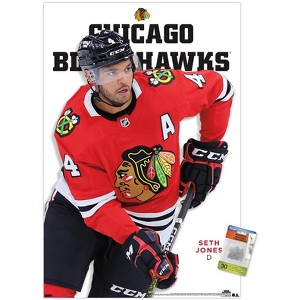 Trends International NHL Chicago Blackhawks - Seth Jones Feature Series 23 Unframed Wall Poster Prints - 1 of 4