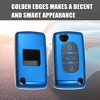 Unique Bargains Silicone Smart Key Fob Cover for Peugeot 207 307 308 407 3008 - 2 of 4