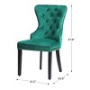 WestinTrends Wordford Velvet Upholstered Tufted Dining Chairs (Set of 6) - 3 of 4