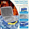 LunaLulinlk Kids Lunch Box Thermal Lunch Container with Insulated Storage Bag 2 Compartments Spoon Fork Case Food-safe Spill-resistant - 3 of 4