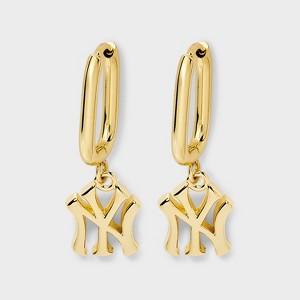 Bijoux Sport by Luv Aj MLB Gold Logo Huggie Earrings - 1 of 3