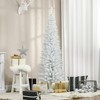 NicBex 6ft Artificial Pencil Christmas Tree Slim Tree with 390 Branch Tips and Plastic Stand for Decoration - 4 of 4