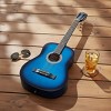 TopComfy Toy Guitars and String Instruments Round Acoustic Guitar With Accessories Kids Learning Toy Kids Fun For Kids, Blue, 40.94"*18.9"*5.71" - 2 of 4
