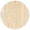 Saxony Travertine Side Table - ACC3731A - Beige/Black - Safavieh - 4 of 4