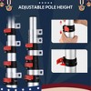 Yescom EZ GO 25ft Starlink Gen 3 Ground Pole Mount Kit with Adapter Telescopic Flagpole Mount for Outside House Inground Camping Tailgating Silver - 4 of 4