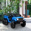 Qaba 12V 4x4 Kids Electric Car, 2WD/4WD Switchable Kids Ride on Car with Parent Remote Control, Spring Suspension System, Back Trailer - 2 of 4