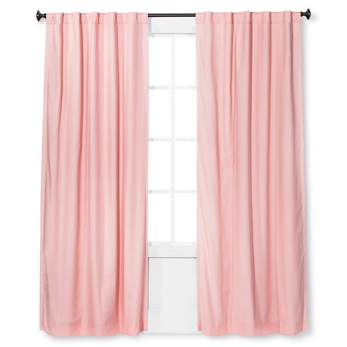 light pink curtains