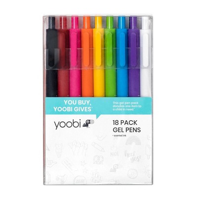 18ct Rollerball Gel Pens Retractable Multicolored  - Yoobi™