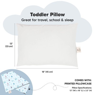 Enchanted Frost Hypoallergenic Polyester Toddler Pillow with Pillowcase