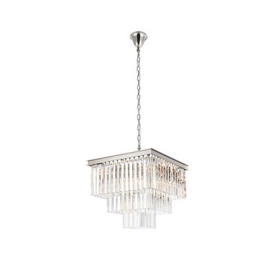 Elegant Lighting Sydney 13 - Light Chandelier in  Polished Nickel