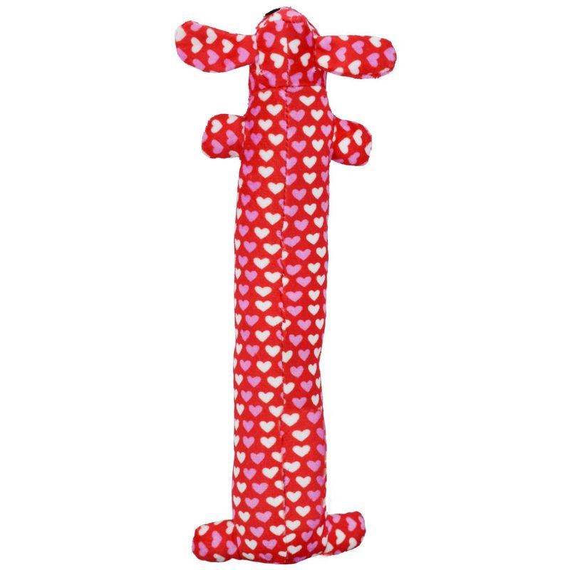 Multipet Heart Patterned Loofa Dog Toy - 12&#34;, 3 of 5