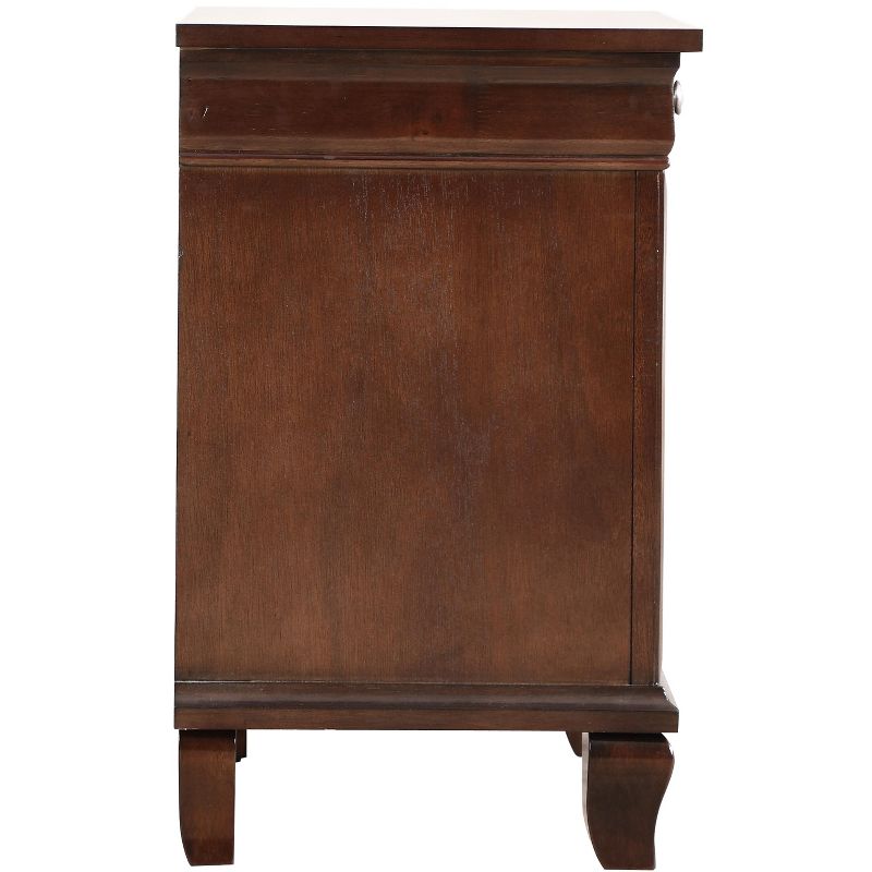Passion Furniture Triton 3-Drawer Cappuccino Nightstand (27 in. H x 26 in. W x 17 in. D), 5 of 8